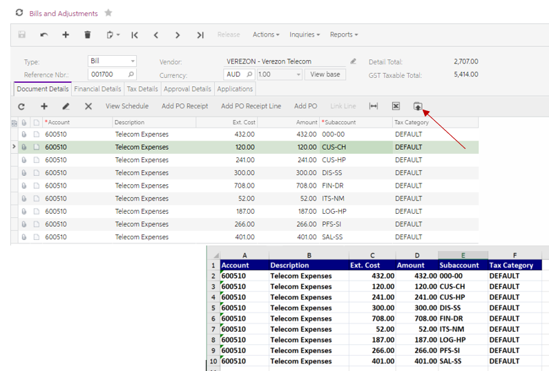 MYOB Advanced and Excel | Kilimanjaro Cosnulting