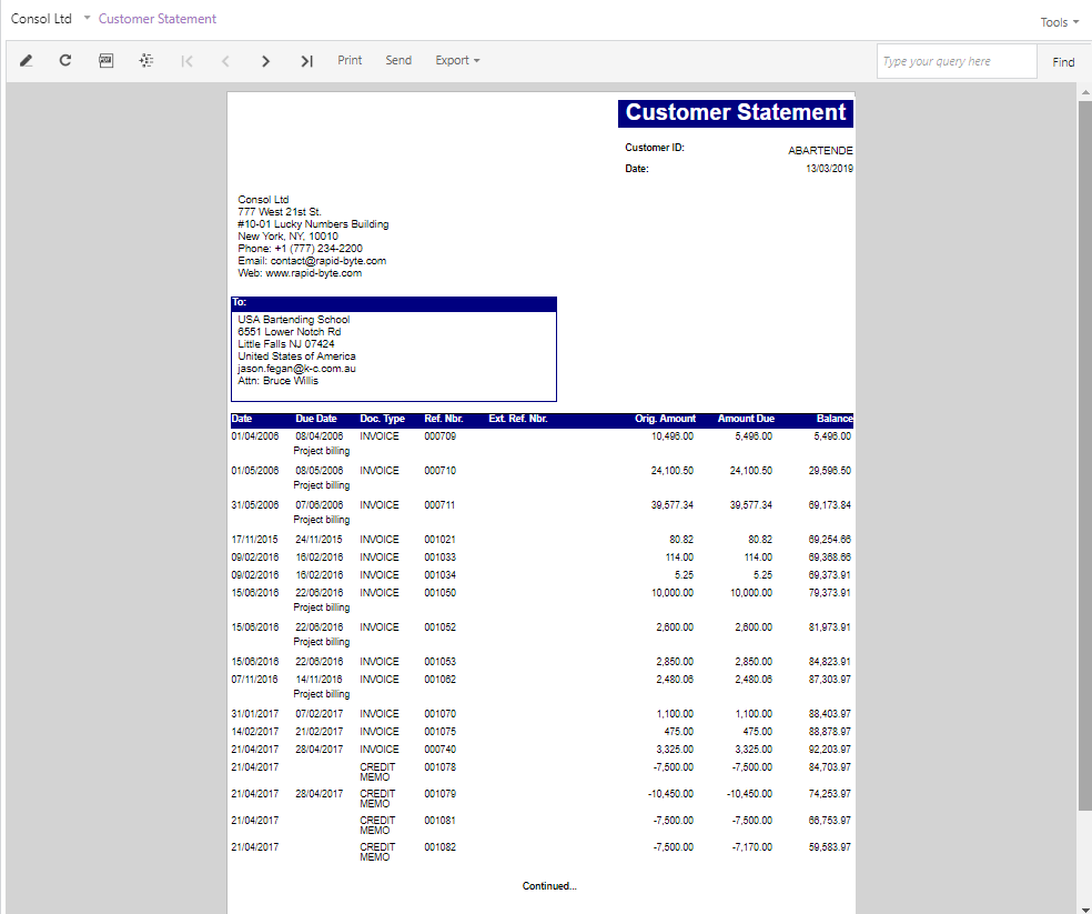 Generating On Demand Statements 3