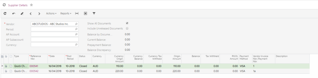 myob advanced excel