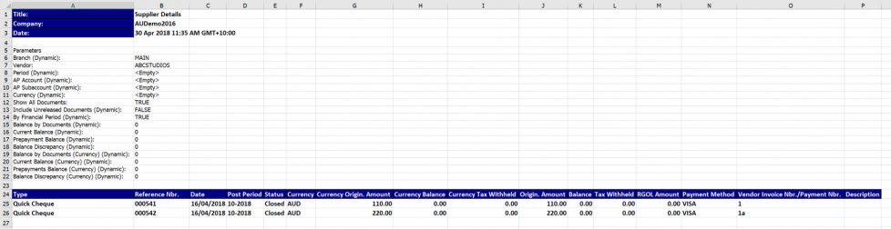 Advanced and Excel