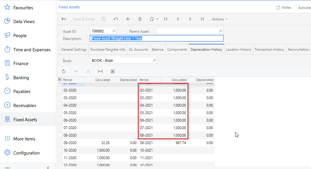 fixed assets myob 6