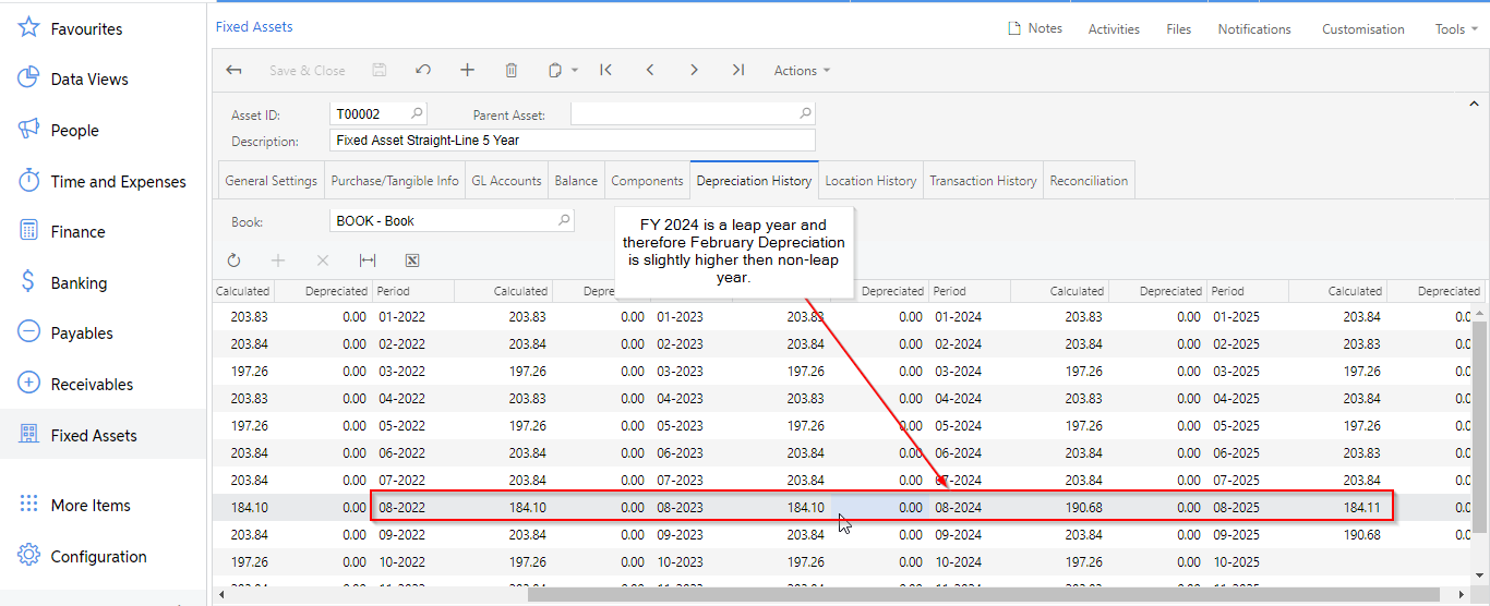 fixed assets myob 7