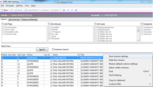 Tips and Tricks LockColumns