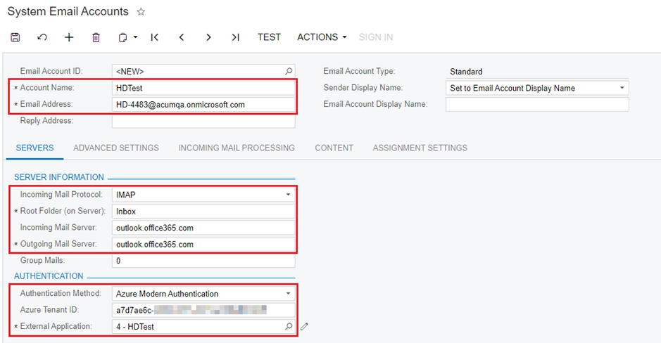 Acumatica Email Request API Permissions