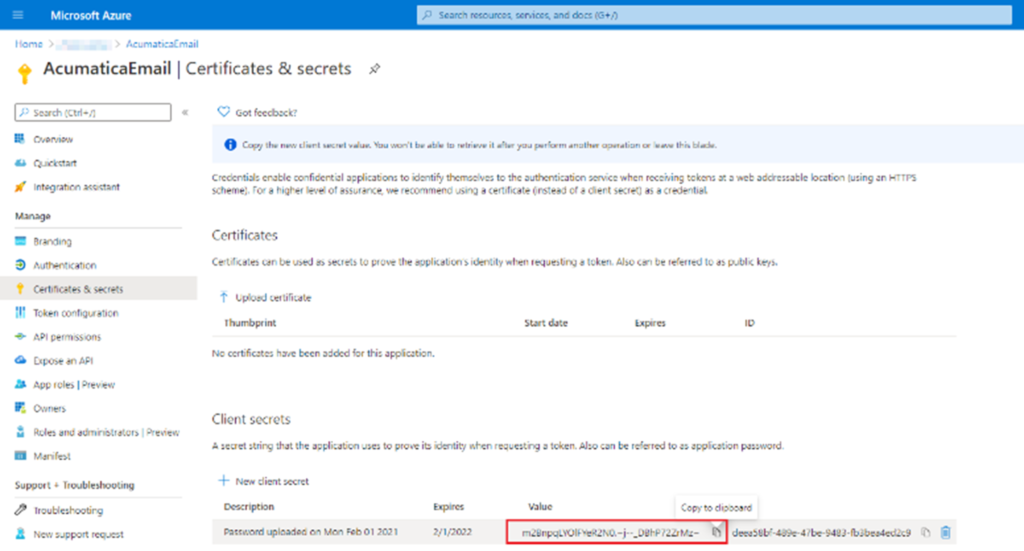 How do we enable Azure AD login for Acumatica Add-In in Outlook?