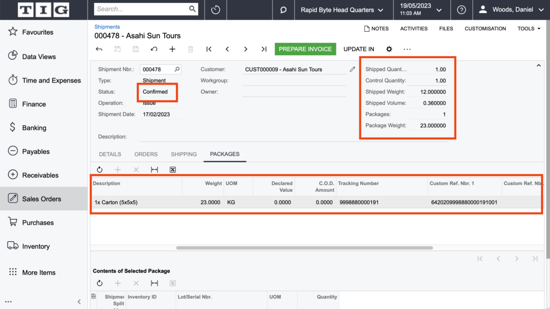 TIG Freight | Full Service Freight Solutions - MYOB Add-on